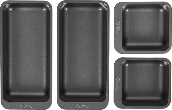 Wilton Non-Stick Baking Pan Set - 4-Piece Square and Oblong