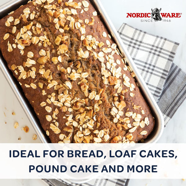 Nordic Ware Commercial Loaf Pan 1-12 Pound Aluminum Silver