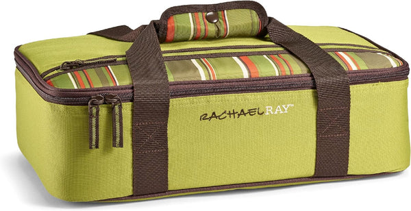 Rachael Ray Reusable Insulated Carrier - Perfect for HotCold Foods - Forest Green