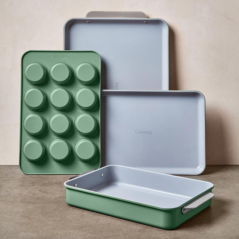 11-Piece Non-Toxic Ceramic Bakeware Set - PTFE  PFOA-Free