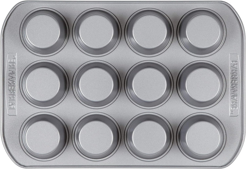 Farberware Nonstick 12-Cup Muffin TinCupcake Tin - Gray