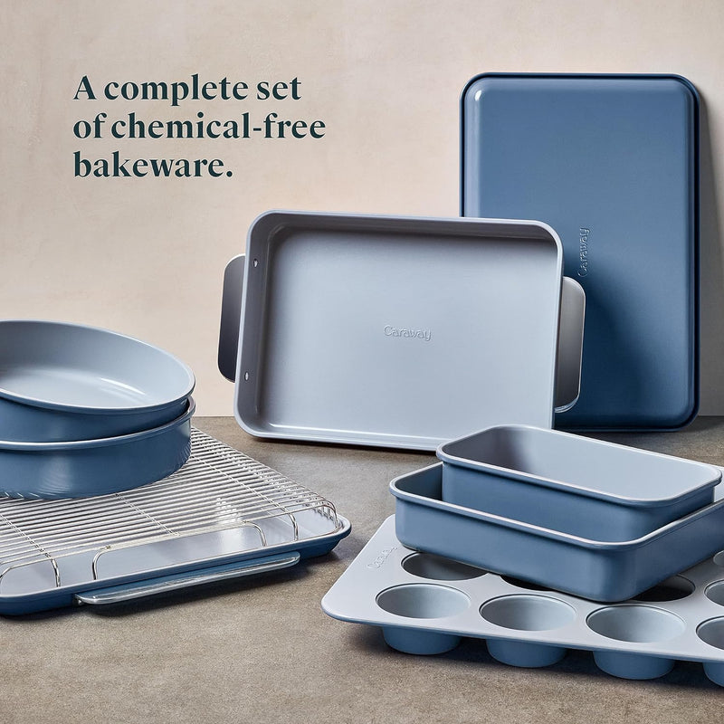 11-Piece Non-Toxic Ceramic Bakeware Set - PTFE  PFOA-Free