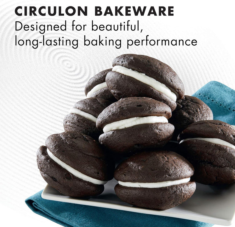 Circulon Nonstick Bakeware Set - 2-Piece Gray Cookie Baking Sheets