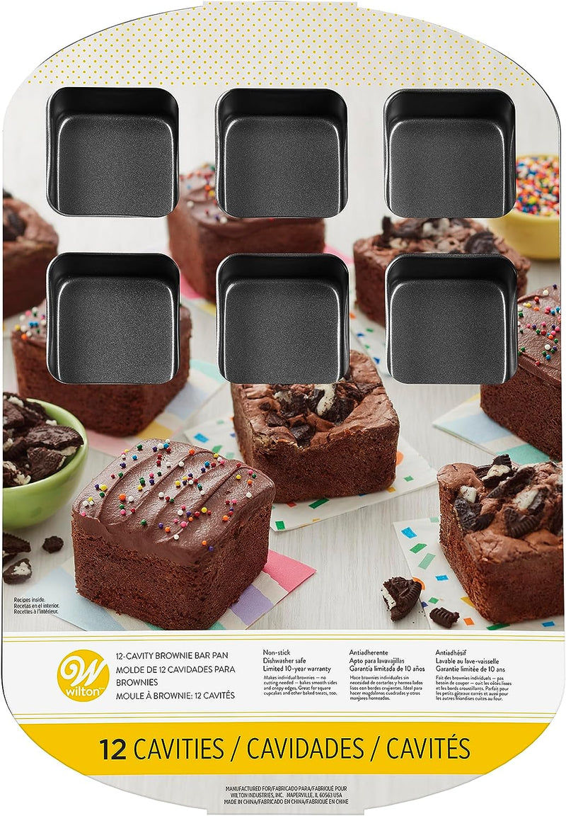 Wilton 12-Cavity Steel Brownie Bar Pan