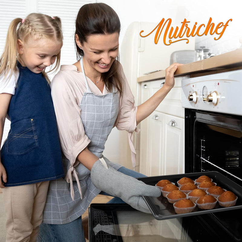 8-Piece Nonstick Stackable Bakeware Set with Oven-Safe Coating - PFOAPFOSPTFE Free