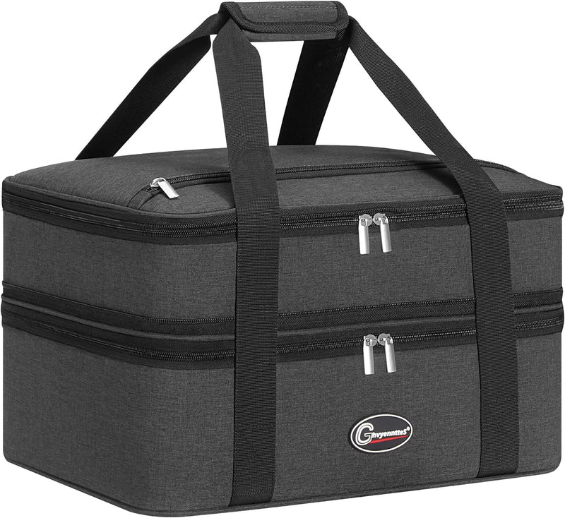 GhvyenntteS Double Casserole Carrier - Expandable Insulated Food Carrier