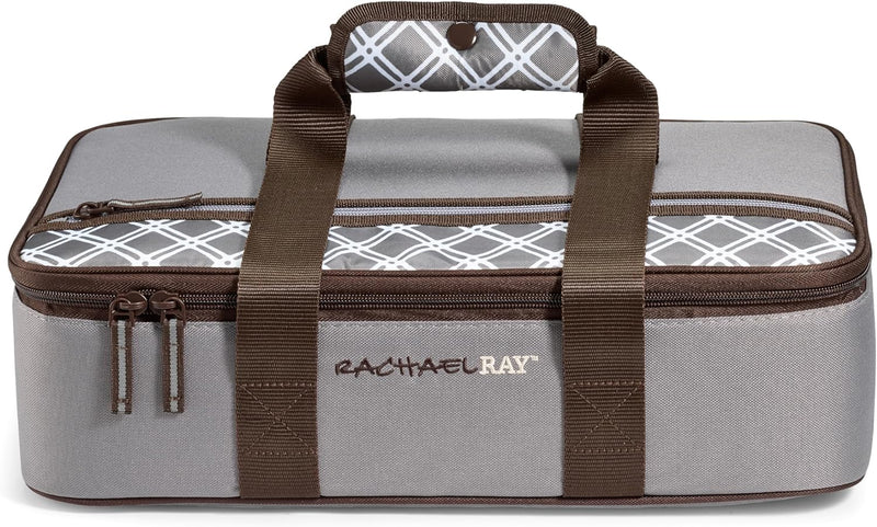 Rachael Ray Reusable Insulated Carrier - Perfect for HotCold Foods - Forest Green