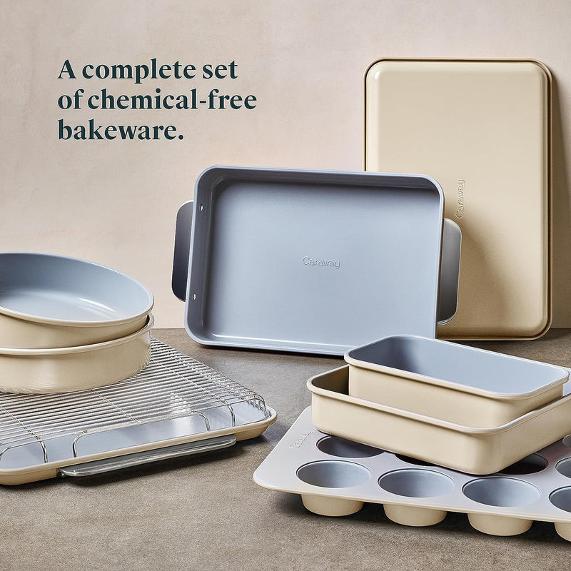 11-Piece Non-Toxic Ceramic Bakeware Set - PTFE  PFOA-Free