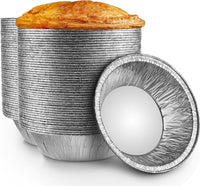 9" Pie Pans [10 Pack] - Heavy Duty Standard-Sized Disposable Aluminum Foil Pie Tins for Baking and Serving
