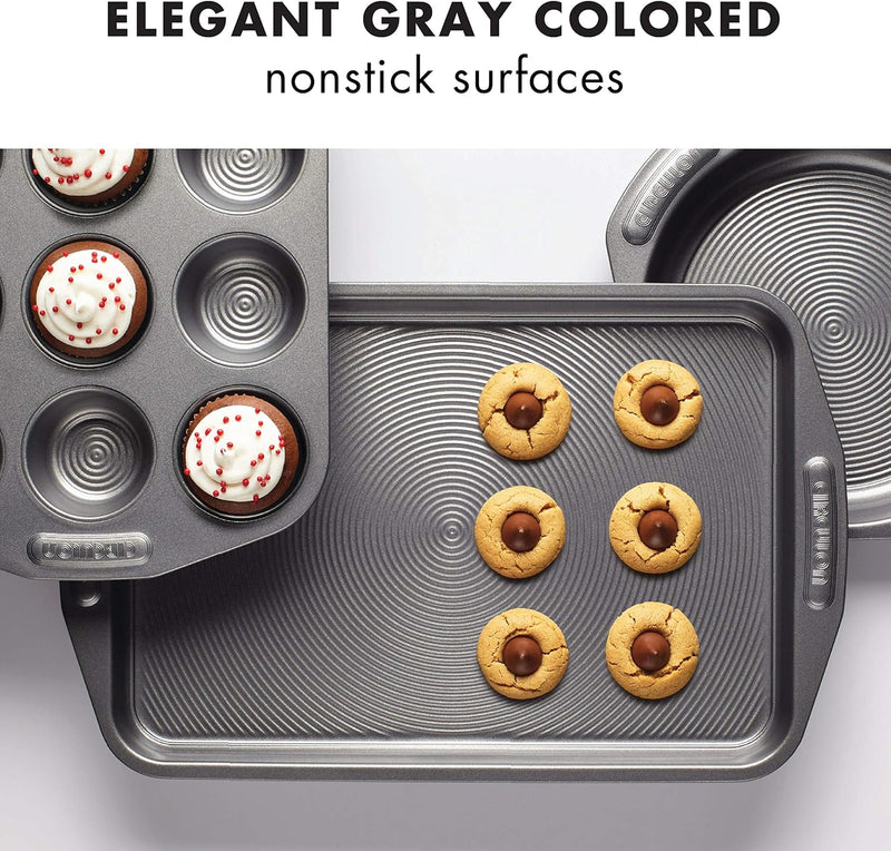 Circulon Nonstick Bakeware Set - 2-Piece Gray Cookie Baking Sheets