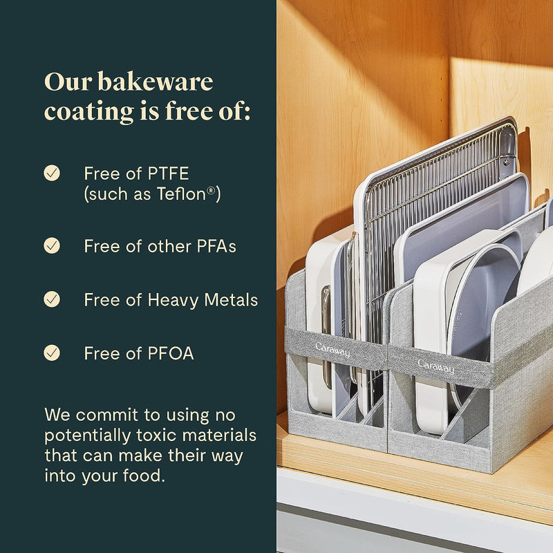 11-Piece Non-Toxic Ceramic Bakeware Set - PTFE  PFOA-Free