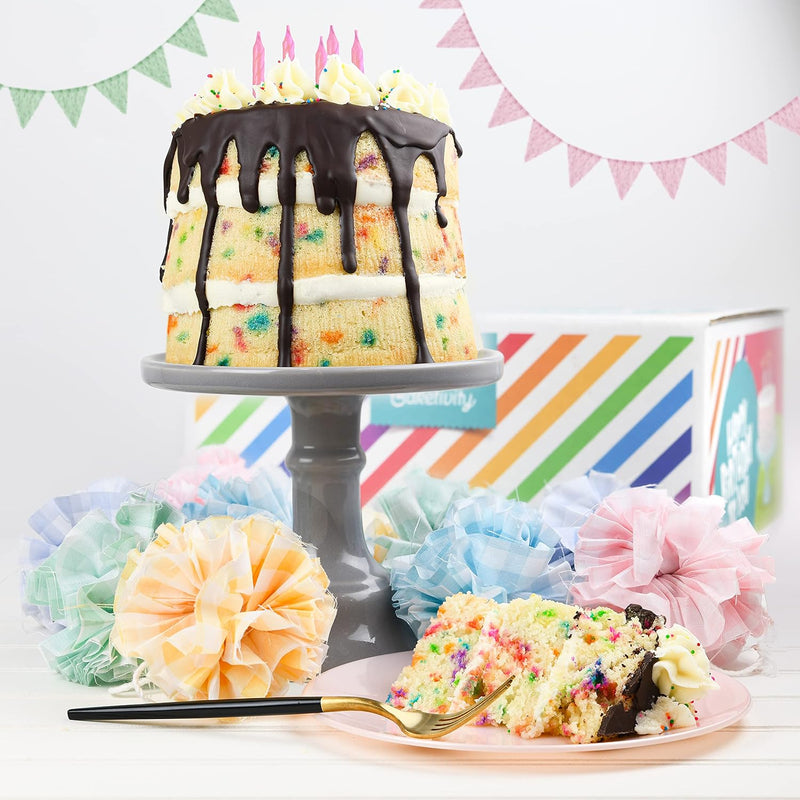 Baketivity DIY Birthday Cake Decorating Set - Pre-Measured Ingredients Candles and Accessories Perfect for Kids Teens and Adults