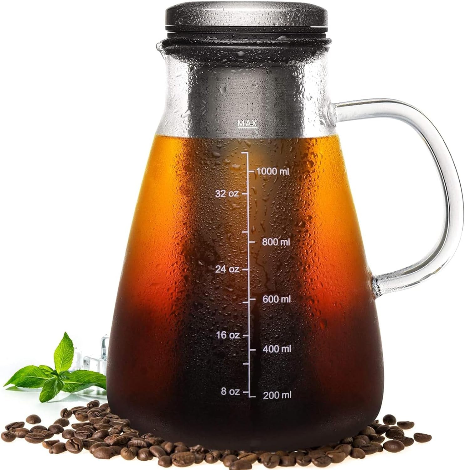 Willow & Everett Cold Brew Maker - Glass Pitcher With Filter