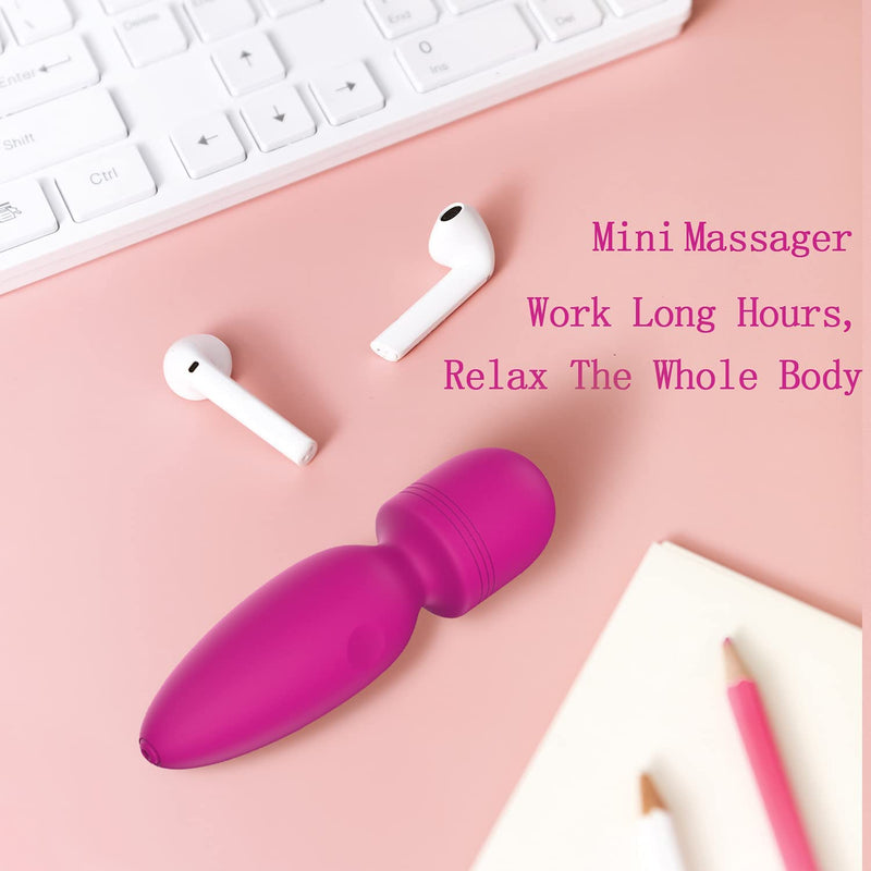 Mini Massager,Small Cordless Handheld Massager with 10 Quiet Vibration Modes, Personal Handheld Rechargeable Massager for Neck Shoulder Back Body [4.35 * 1.18 inches]