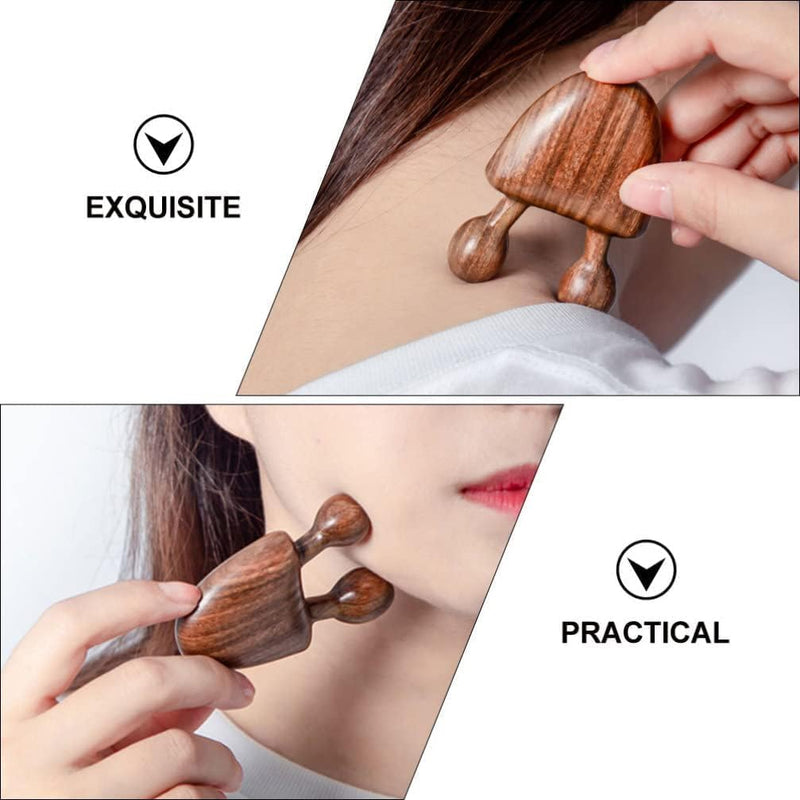 Gopkuniw Wood Facial Massager - Wooden Body Acupoint Massager - Nose Eye Neck Wood Scraper - Smooth Surface Without BurrsFace Skin Care Tools GuaSha Wood Stick