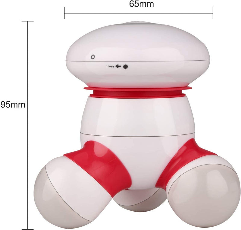 cotsoco Handheld Massager Mini Portable Vibrating Body Massager with LED Light for Hand Head Neck Back Legs Arms Pain Release, Battery Operated, Easy Hand Grip