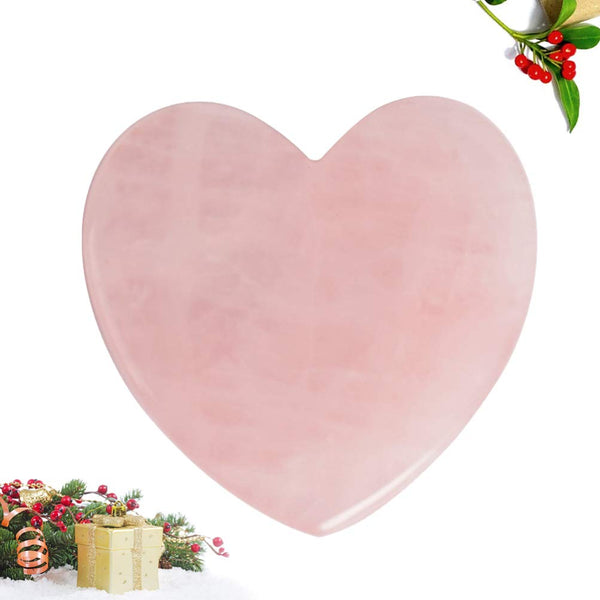 Healifty Guasha Board Scraping Massage Tools Natural Jade Scraping Board for Salon Spa(Heart Shape)