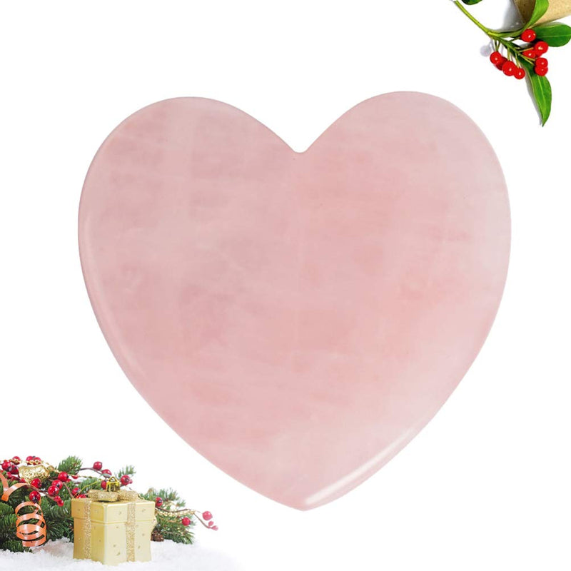 Healifty Guasha Board Scraping Massage Tools Natural Jade Scraping Board for Salon Spa(Heart Shape)