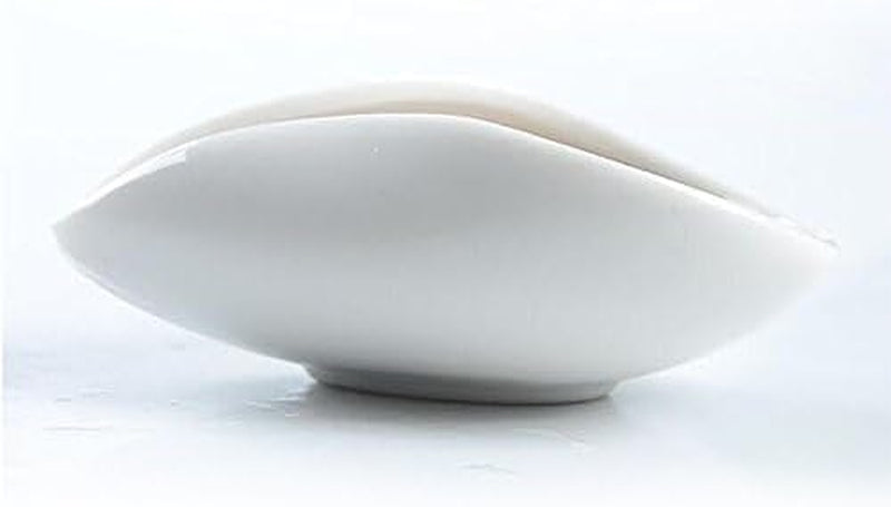 11x4CM White Porcelain Cha He Tea Vessel -Coffee Bean Weighing Tray-Loose Leaf Tea Presentation- Tea Accessory - Tea Scoop