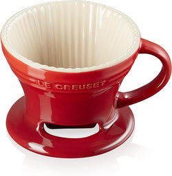 Le Creuset Stoneware Pour Over Coffee Cone, 3.25", White