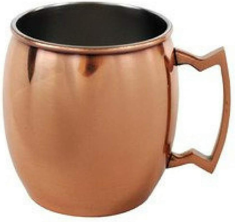 Alchemade 100% Pure Copper Barrel 16 Ounce Mug Perfect For Moscow Mules, Other Cocktails, Or Your Favorite Drinks - Will Keep Beverages Colder Longer