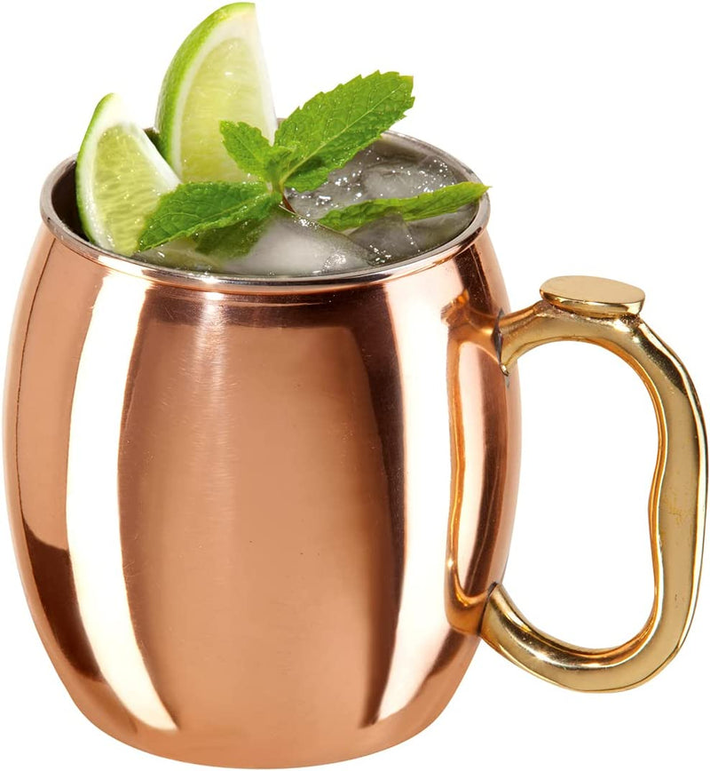 Oggi Stainless Steel Moscow Mule Mug - 20 oz, Rainbow with EZ-grip handle