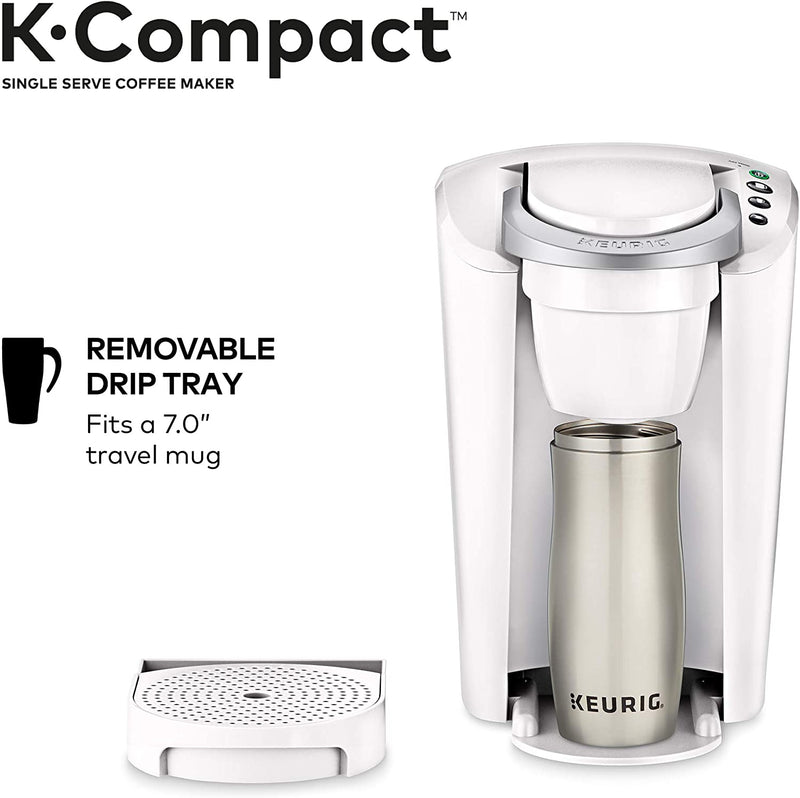 Keurig K-Compact Single-Serve K-Cup Pod Coffee Maker, White