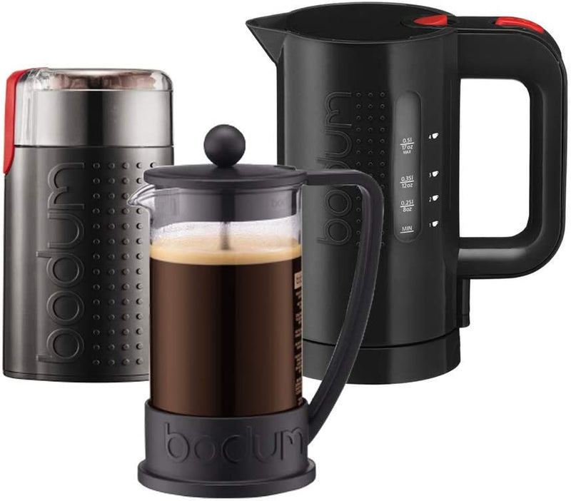 Bodum 10948-01BUS Brazil French Press Coffee and Tea Maker, 12 Ounce, Black