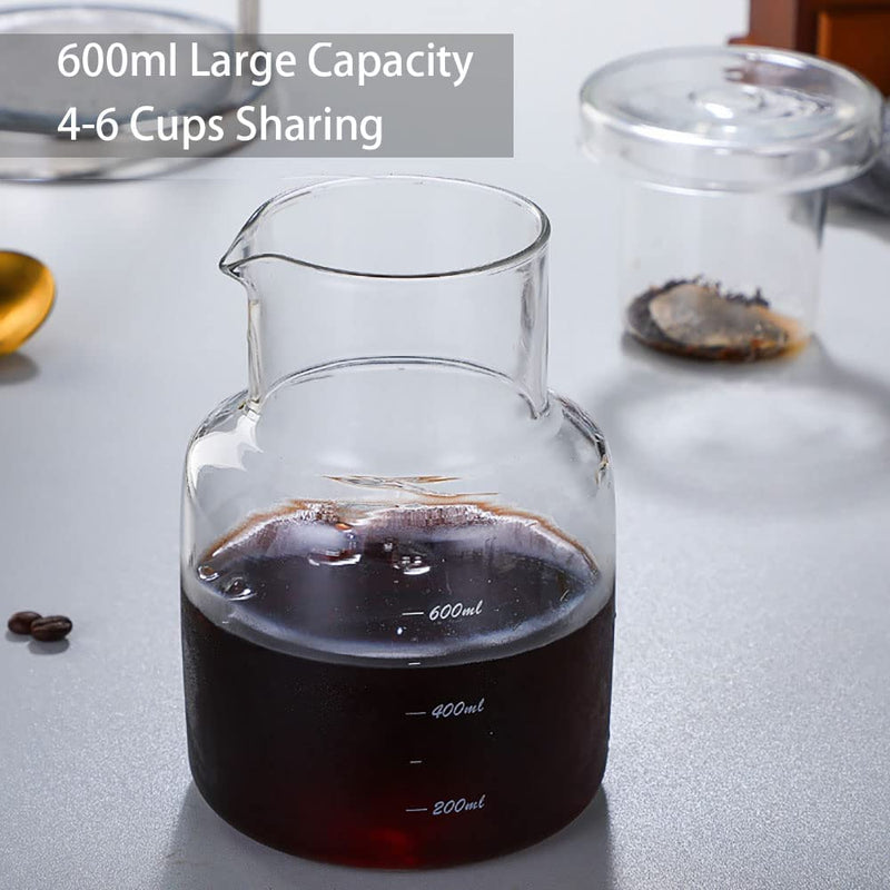 Ice Drip Coffee Maker,Portable Cold Brew Coffee Machine Cold Brew Dripper Coffee Maker 600ml Cold Brew Tower for Home Office