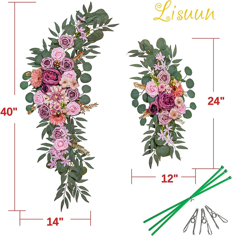Artificial Wedding Arch Flower Swag - Pack of 2