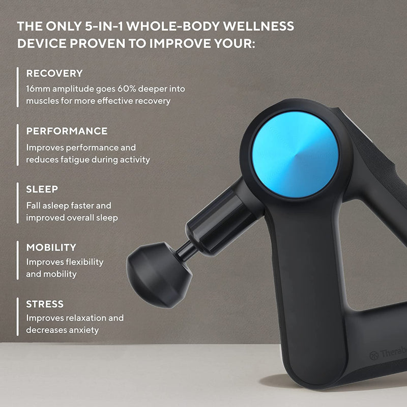 TheraGun Pro Handheld Deep Tissue Massage Gun - Bluetooth Enabled Percussion Massage Gun & Personal Massager for Pain Relief & Circulation in Neck, Back, Leg, Shoulder and Body (Black - 5th Gen)