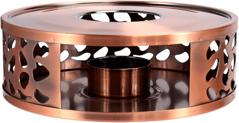 Jteyult Durable Stainless Steel Tea Warmer, Heating Base, Teapot, Warm Tea Stove, Candle Teapot, Tea Set