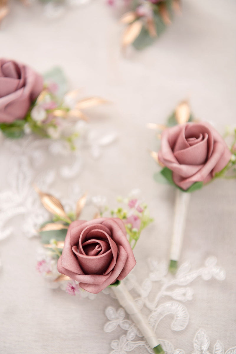 Dusty Rose  Cream DIY Wedding Flower Packages