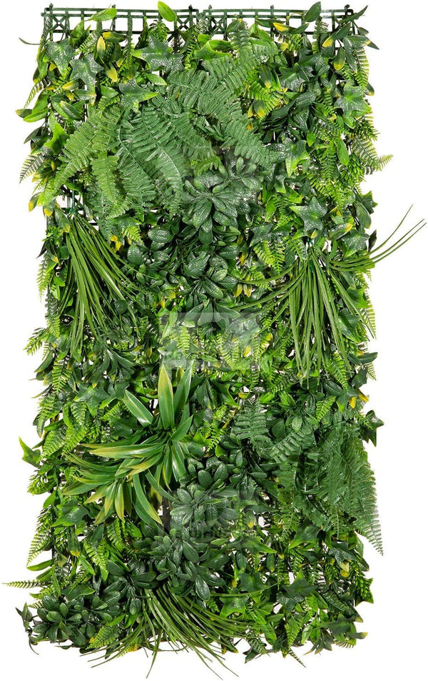 Natrahedge Artificial Rainforest Living Wall Vertical Garden - OutdoorIndoor Decor 5 Pack