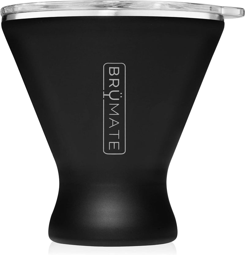 BrüMate MargTini 10oz Martini Margarita Tumbler - Made With Vacuum-Insulated Stainless Steel (Matte Black)