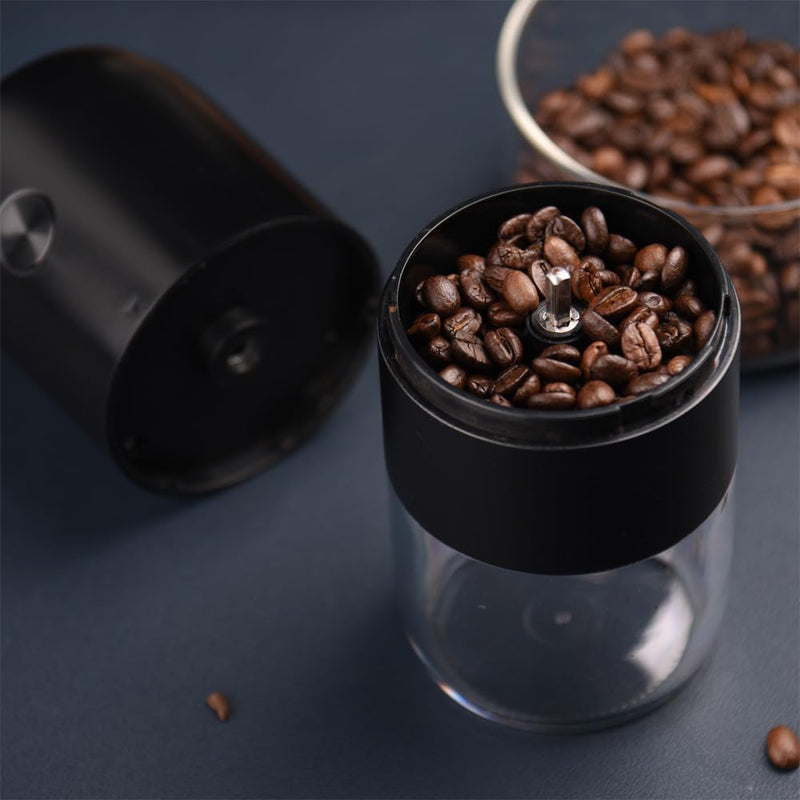 SEEDREAM Portable Electric Burr Coffee Grinder, Small Electric Rechargeable Mini Coffee Grinder with Multiple Grinding Settings