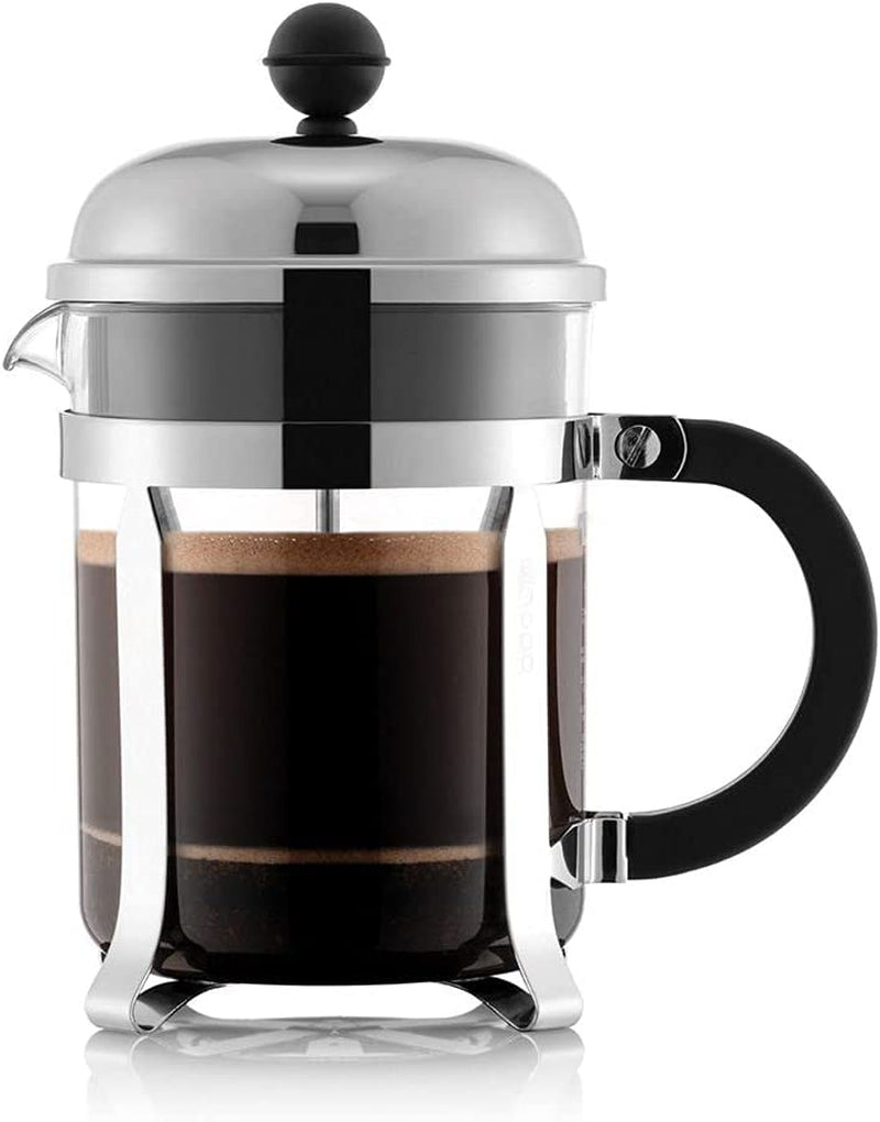 Bodum 1928-16US4 Chambord French Press Coffee Maker, 1 Liter, 34 Ounce, Chrome