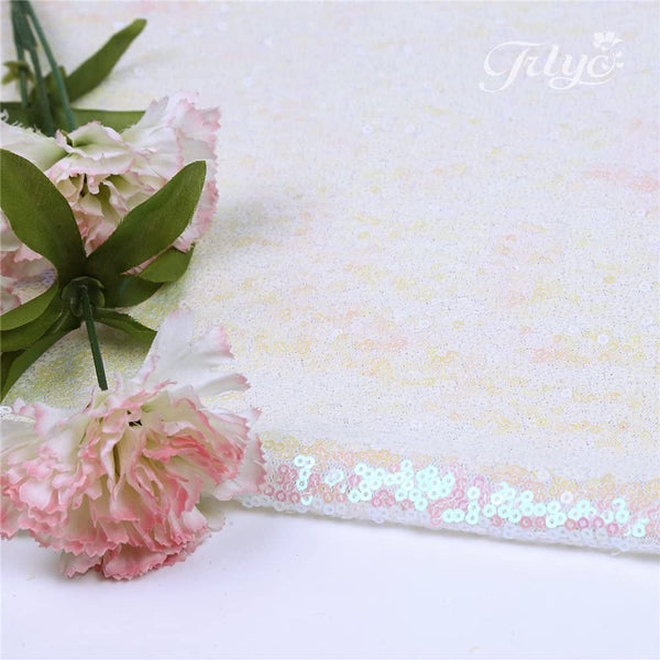 Iridescent Sequin Tablecloth - 60x102 inch for Weddings Parties Christmas