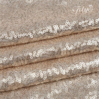 120" round Sequin Table Cloths Champagne Glitz Tablecloth Sparkly Sequin Fabric for Wedding