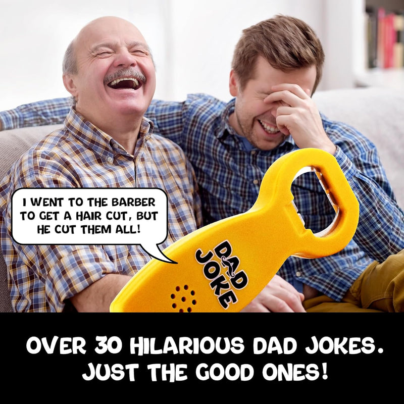 Talking Dad Joke Bottle Opener | Fun Unique Gift for Dad | Over 30 Jokes | Stocking Stuffer