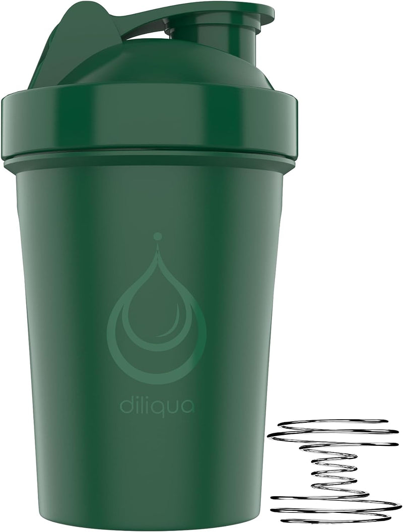 diliqua -4 PACK- 20 oz Shaker Bottles for Protein Mixes | BPA-Free & Dishwasher Safe | 4 small protein shaker bottle | Shaker Cups for protein shakes | Blender Shaker Bottle Pack