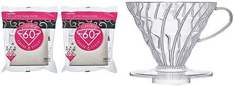 Hario V60 Paper Coffee Filters, Size 02, Natural, 200 Count