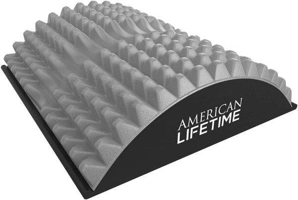 American Lifetime Back Cracker Back Stretcher Back Pain Relief Products Lower Back Pain Relief Back Cracking Device Back Stretcher for Lower Back Pain Relief Back Popper Gray