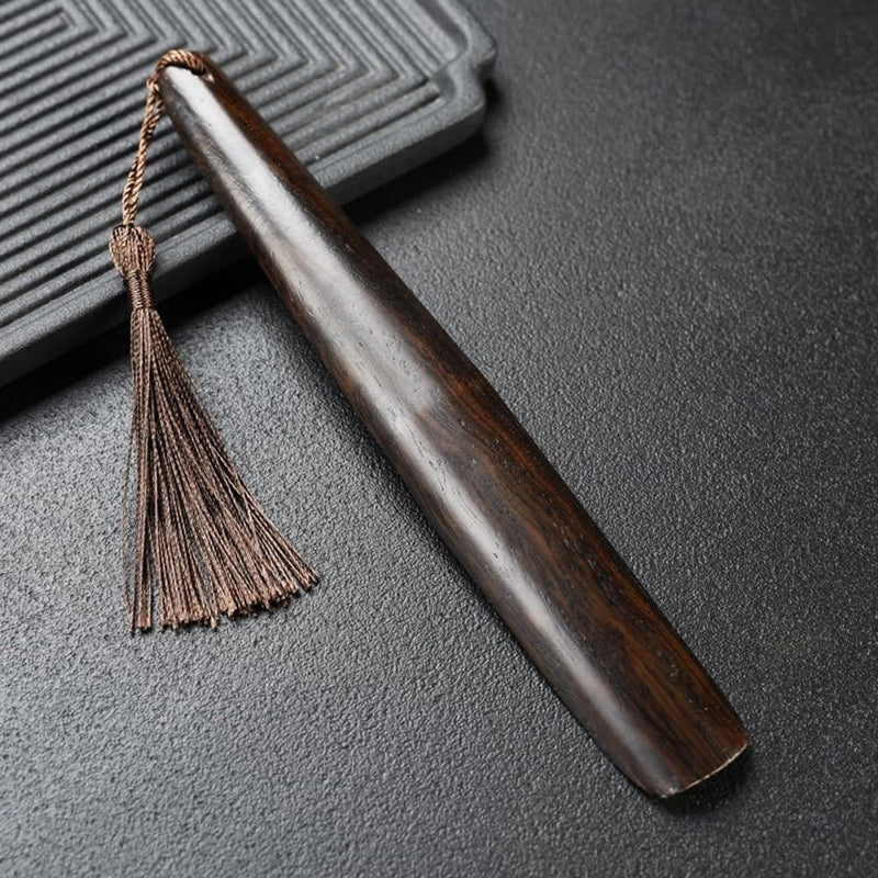 1Pcs Wooden Loose Tea Scoop with Tassel Long Handle Tea Scoop Shovel Spoon Chinese Tea Ceremony Accessories for Tea Room Home Office Use