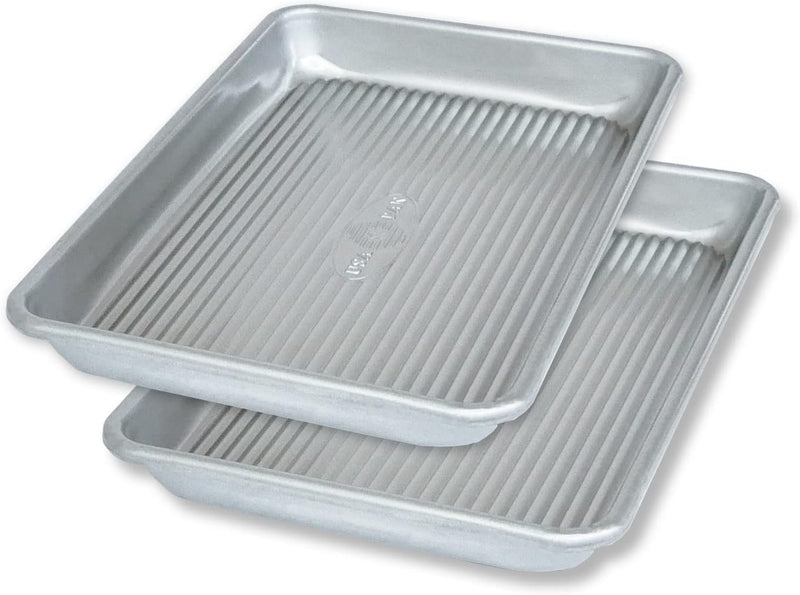 USA Pan Bakeware Quarter Sheet Pan, Warp Resistant Nonstick Baking Pan, Made in the USA from Aluminized Steel