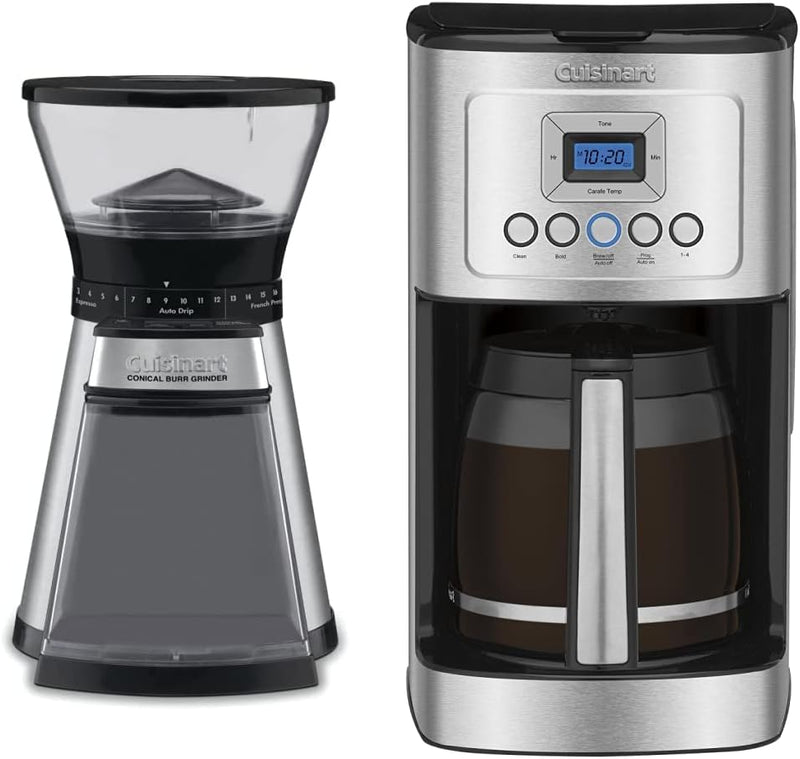 Touchscreen Burr Grinder, 7.34"(L) x 5.0"(W) x 11.14"(H), 14 cups