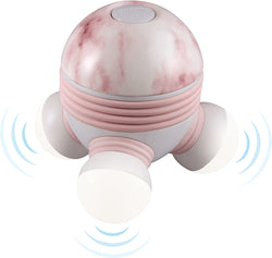 Homedics Marbelous Mini Massager, Small and Easy to Use, Battery Operated Vibrating Massager, Relaxing Spot Massage for Neck, Shoulders, Legs, Soothes Tension, Illuminated Massage Nodes (Pink)