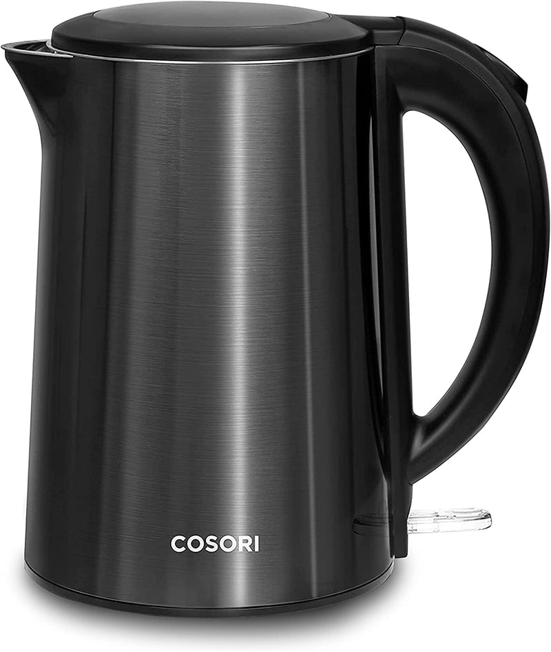 COSORI Speed-Boil Electric Tea Kettle, 1.7L Hot Water Kettle (BPA Free) 1500W Auto Shut-Off & Boil-Dry Protection, LED Indicator Inner Lid & Bottom, Transparent