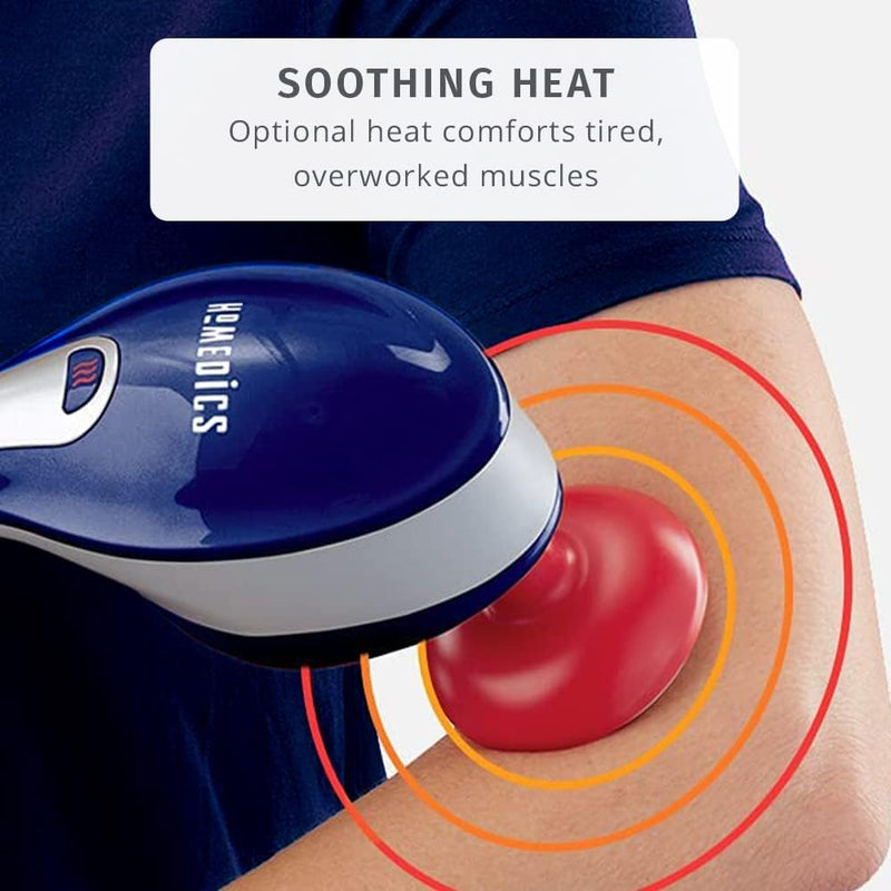 HoMedics Thera-P Hot & Cold Handled Variable Speed Massager with 8 Custom Attachment for Sore or Overworked Muscles