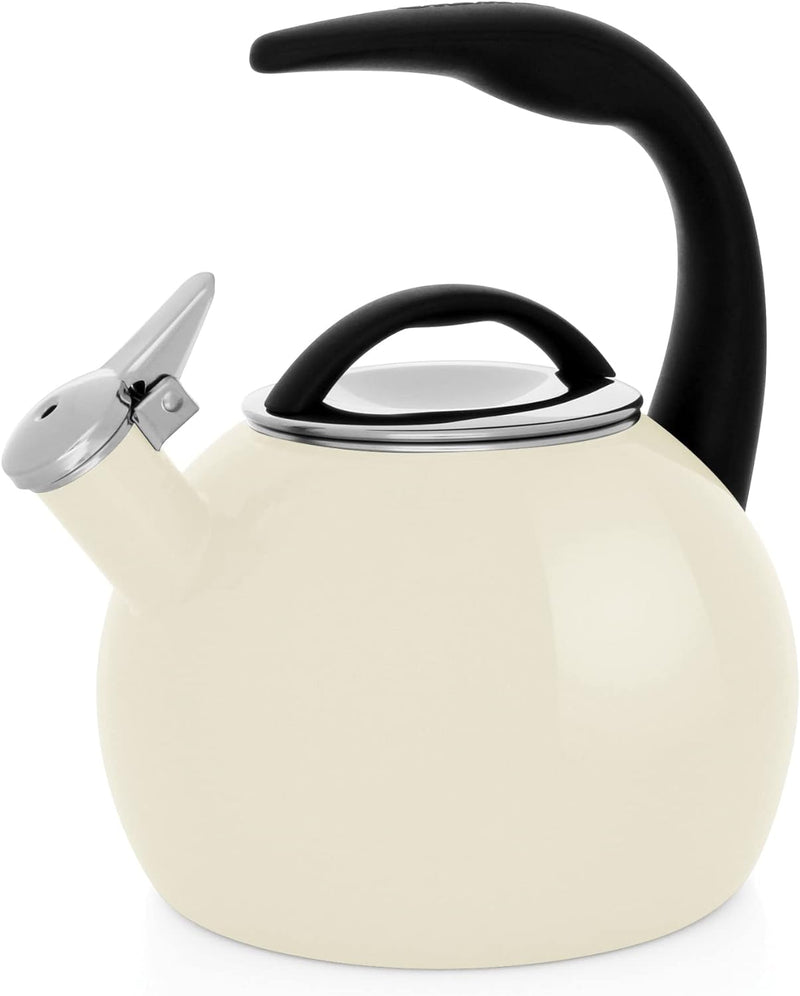 Chantal Anniversary Enamel on Steel Whistling Teakettle, 2 Quart, Marigold